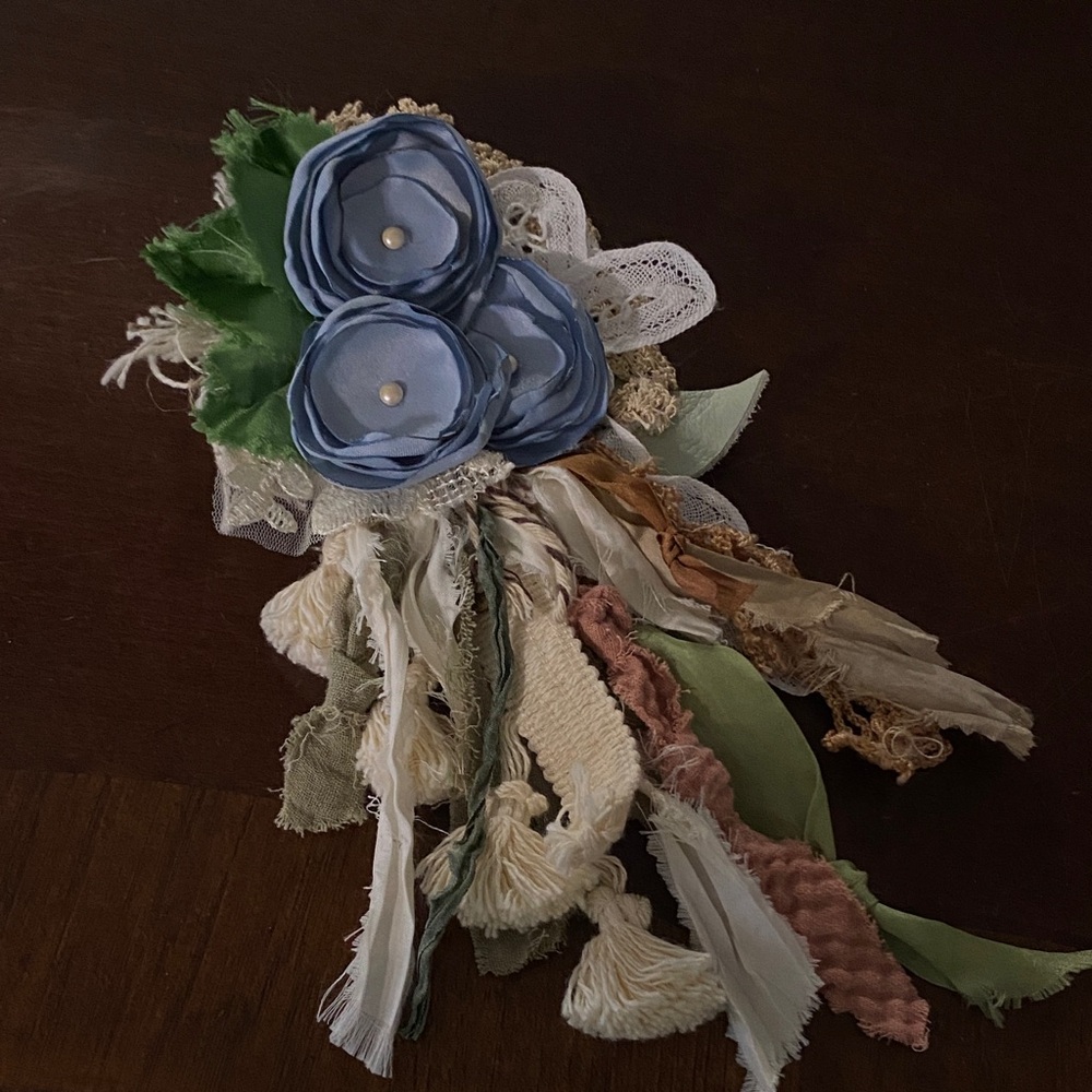 Handcrafted floral pin like Zadie B’s